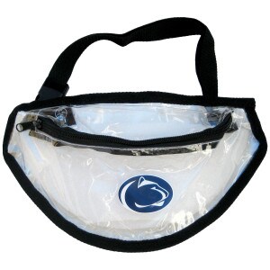 clear fanny pack with Penn State Athletic Logo